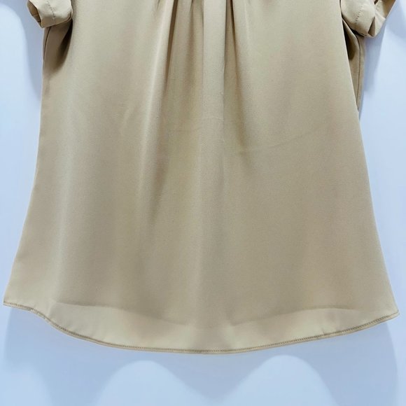 NWOT _ CALYPSO Women's Pleat-detailed with One Golden Botton at the Front Top - Picture 3 of 5